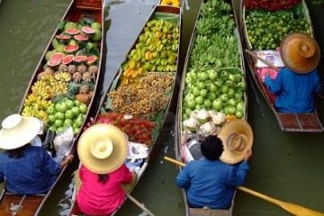 viaje tailandia mercado flotante