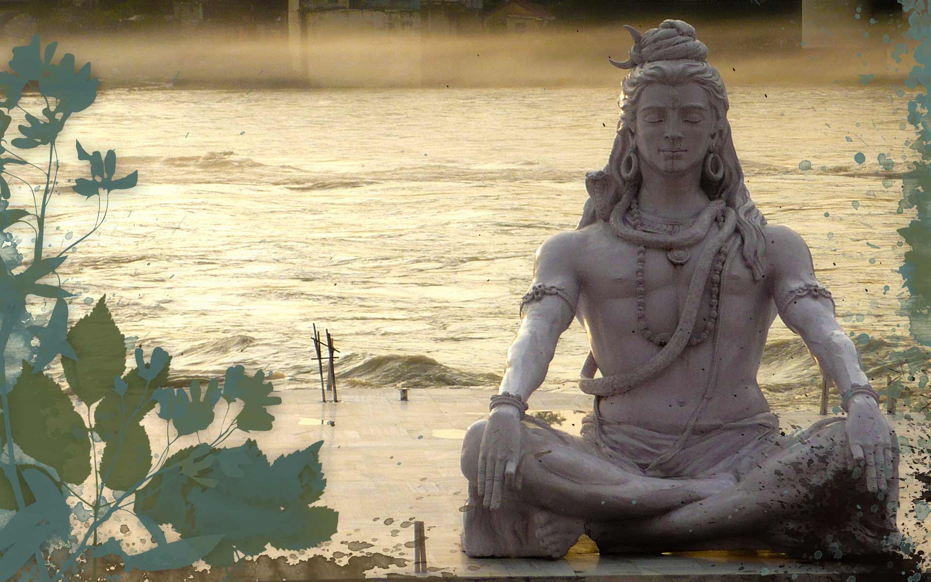 Meditar en rishikesh_estatua shiva