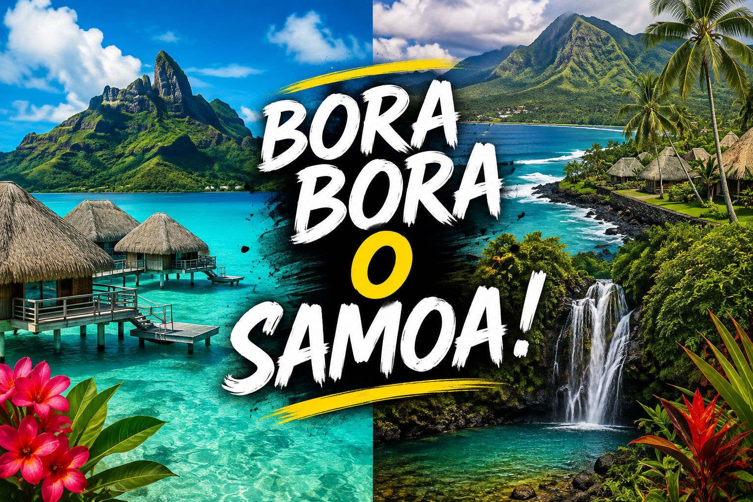 bora bora o Samoa islas paradisiacas del pacifico